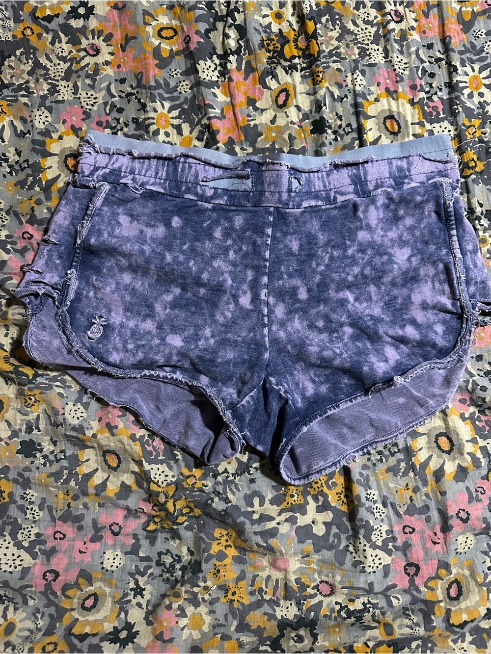 Pura Vida Purple Tie-Dye Athletic Shorts